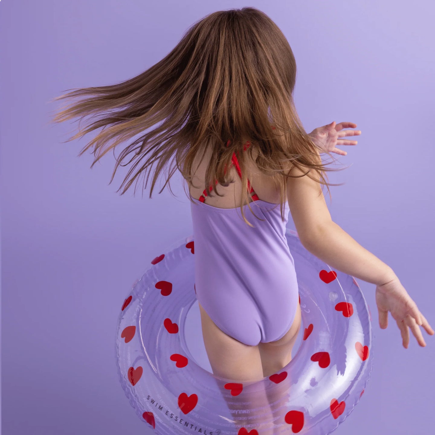 Plaukimo ratas Lila Hearts